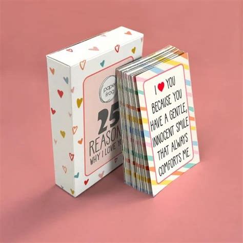 25 Reasons Why I Love You Cards For Valentines Day Anniversary Birthday Or Any Occasion At Rs