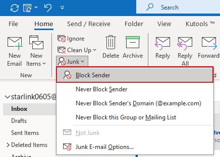 Jak Blokowa Wiadomo Ci E Mail Nadawc W W Programie Outlook Prosty