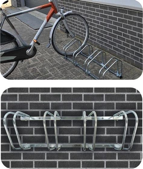 Fietsenrek Voor 4 Fietsen 120 Cm Professional Aluminium Bol