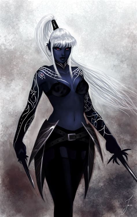 Female Hooded Drow Assassin