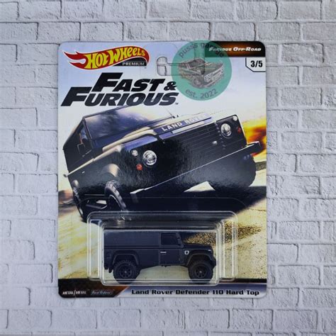 Hitam Hot Wheels Land Rover Defender Hard Top Black Fast And Furious Furious Off Road