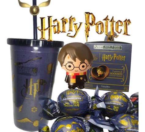 Caixa Enigma Harry Potter Copo Oficial Trufas Cacau Show Frete Gr Tis