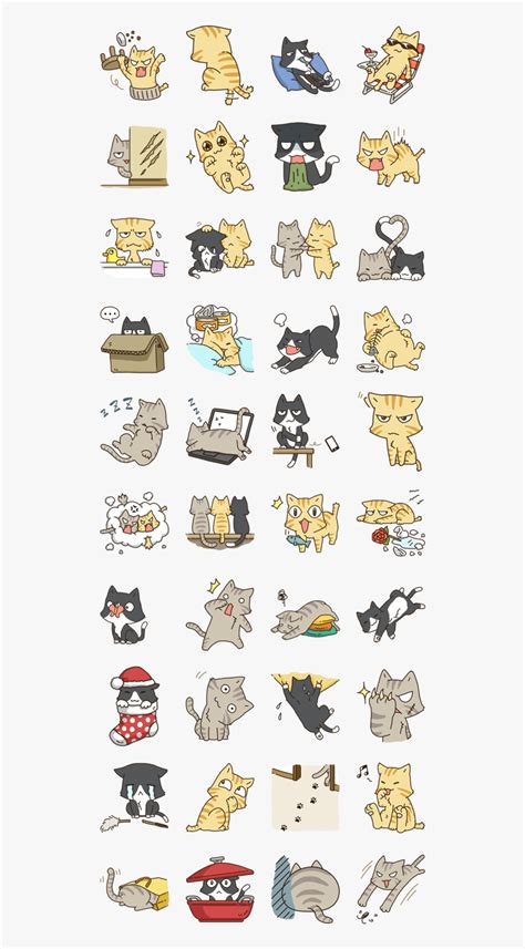 Little Chibi Cat Stickers, HD Png Download , Transparent Png Image ...