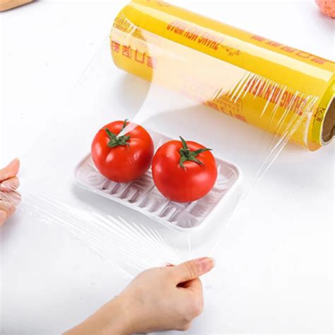 Best Fresh Food Warp Grade Packing Pvc Cling Film Jumbo Roll Stretch