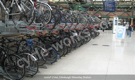 Edinburgh Waverley Station increases cycle racks & bike spaces