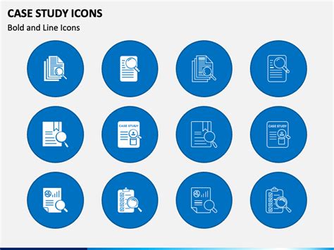 Case Study Icons for PowerPoint and Google Slides - PPT Slides