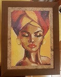 Dcidbei Diamond Painting D Mosaico Diamond Fai Da Te Bellezza Africana