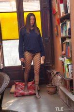 Kinky Babe With Hot Body Poses Wearing Fishnets 10 Photos