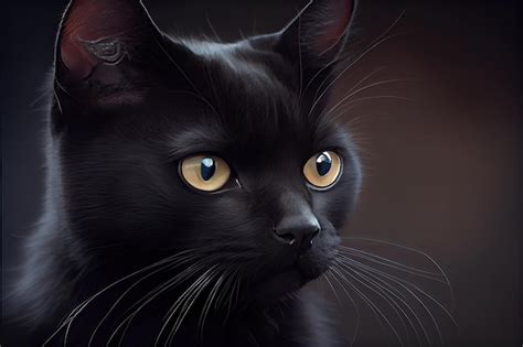 Premium Photo Black Cat Appreciation Day August Th