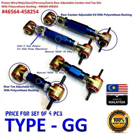 Proton Wira Waja Gen Persona Satria Rear Adjustable Camber And Toe