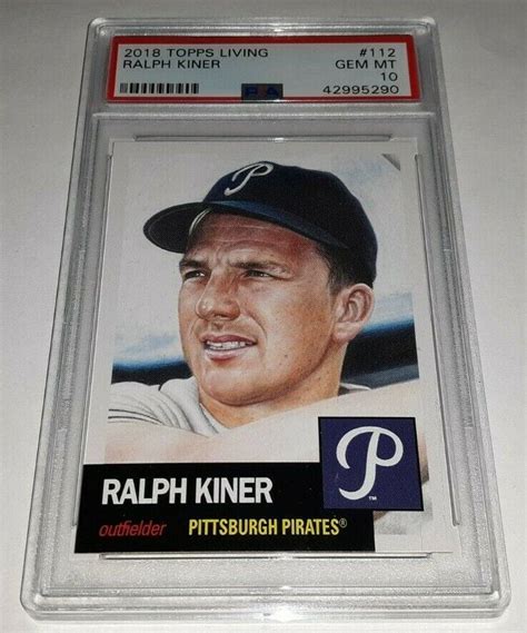 Topps Living Ralph Kiner Card Graded Psa Gem Mint Print