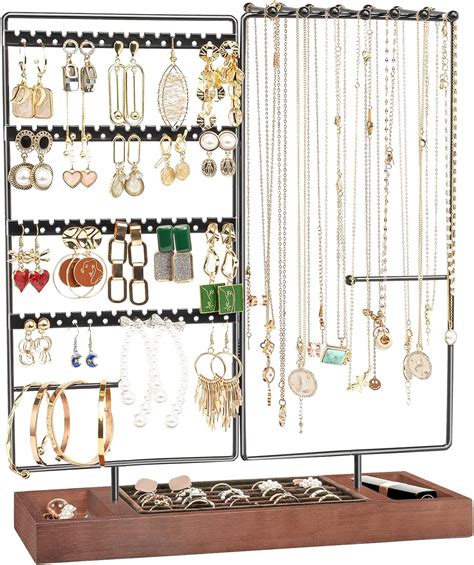 Procase Jewelry Organizer Stand Earring Holder Holes Stud Earring