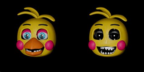 Toy Chica head progress by KimarisPlays on DeviantArt