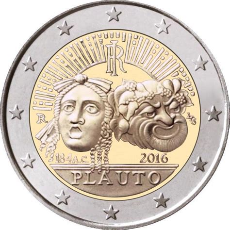 Euro Commemorative Coin Italy Plauto Romacoins