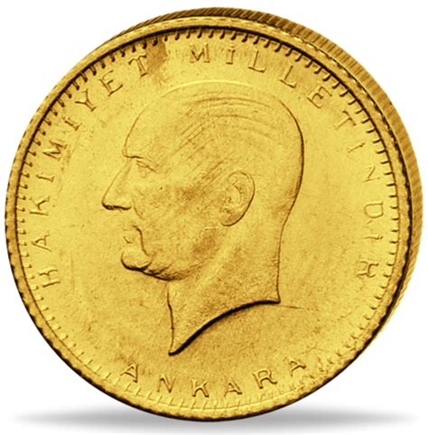 Türkei 50 Kurush Piaster 1943 1980 Kemal Atatürk Gold Münzen