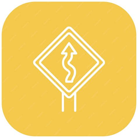 Premium Vector Zig Zag Road Vector Illustration Style