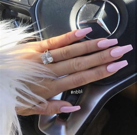 P I N T E R E S T Rachaelgbolaru17 Light Pink Acrylic Nails Pink