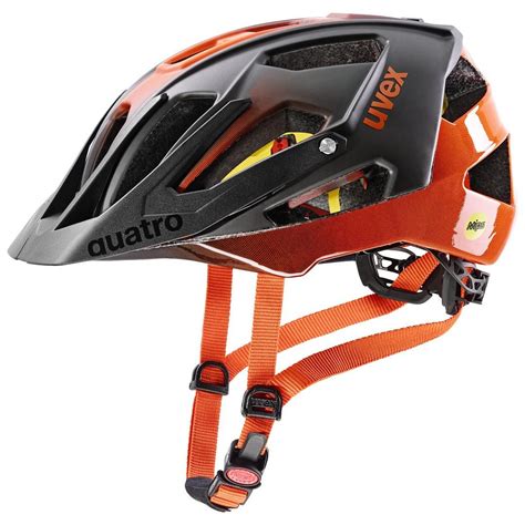 Uvex Quatro CC MIPS All Mountain Enduro MTB Fahrrad Helm grau/orange ...