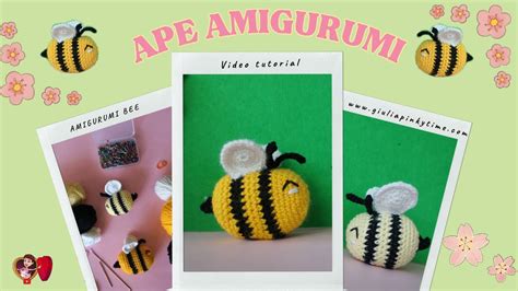 Ape Amigurumi Bee Uncinetto Tutorial Youtube Youtube