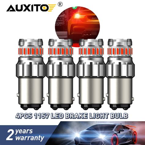 X Auxito Led No Hyper Flash Red Bright Brake Tail Stop Light