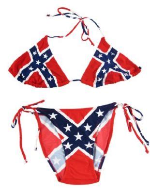 Confederate Flag String Bikini Rebel Swimsuit Dixie