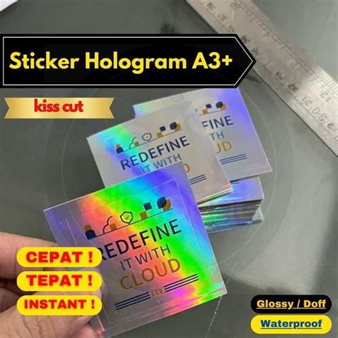 Jual Cetak Sticker Hologram A Stiker Kiss Cut Digiprint Jakarta