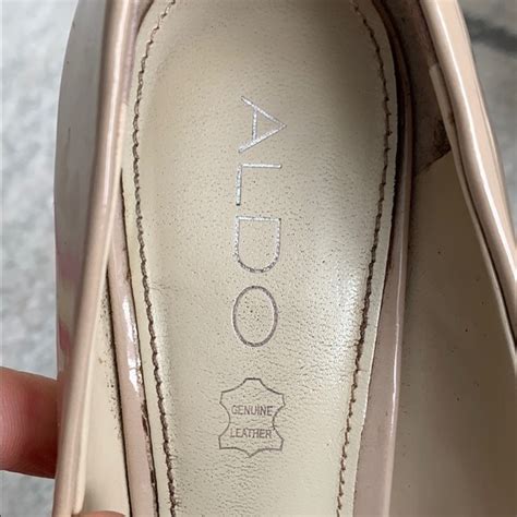 Aldo Shoes Aldo Nude Patent Leather Platform Heels Poshmark