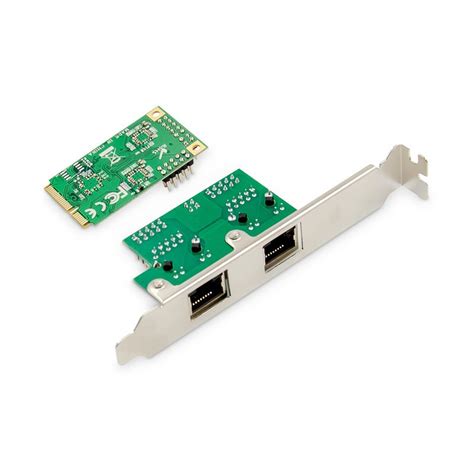 Digitus Carte réseau mini PCI Express Dual Gigabit Ethernet