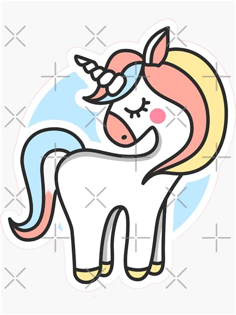 Fabulous Unicorn Sticker For Sale By Wheelerdesign Redbubble