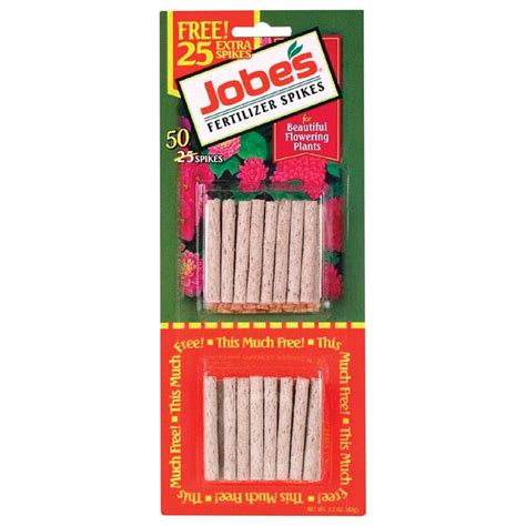 Jobes Fertilizer Spikes for Flowering Plants, 10-10-4 Time Release ...