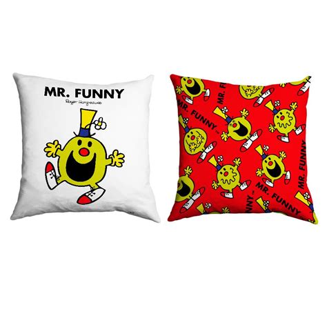 Personalised Mr Funny Micro Fibre Cushion