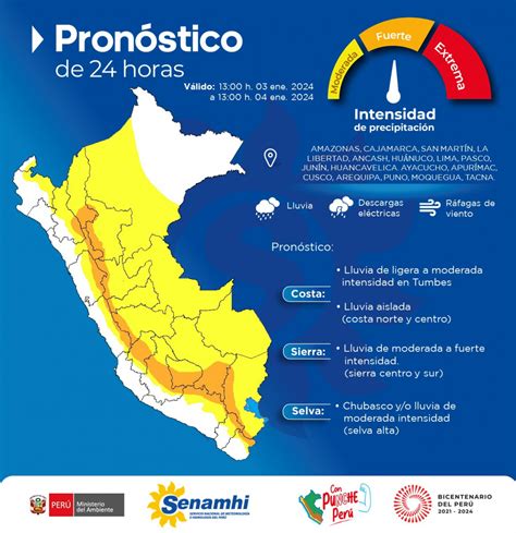 Lluvias En Perú Senamhi Alerta Lluvias En La Sierra Que Afectarán 20