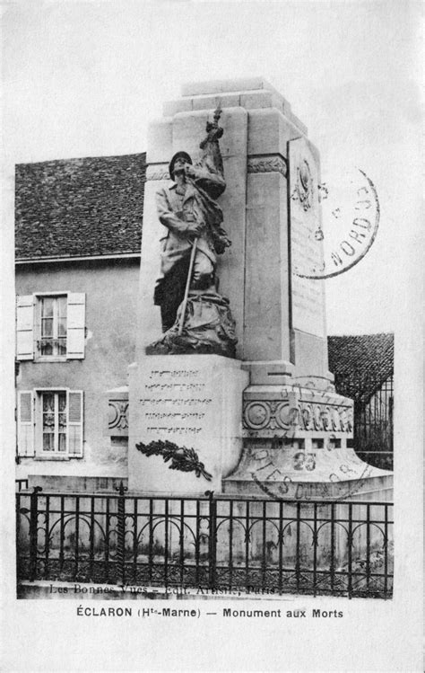 Eclaron Braucourt Sainte Livière Monument aux morts Carte postale