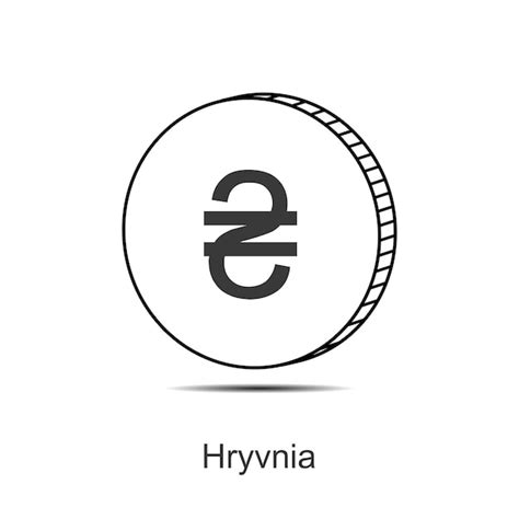 Premium Vector Hryvnia Ukraine Currency Coin Icon Vector Illustration Eps