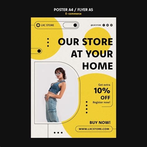 Free Psd E Commerce Concept Poster Template