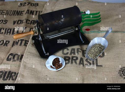 Coffee (Coffea arabica) roaster Stock Photo - Alamy