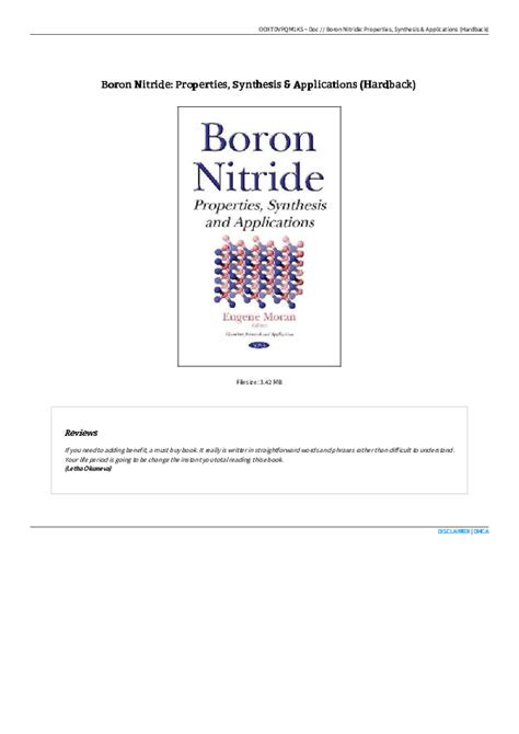 (PDF) Boron Nitride: Properties, Synthesis & Applications