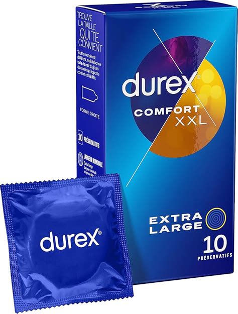 Durex Comfort Xxl Pr Servatifs Extra Larges Amazon Fr Hygi Ne