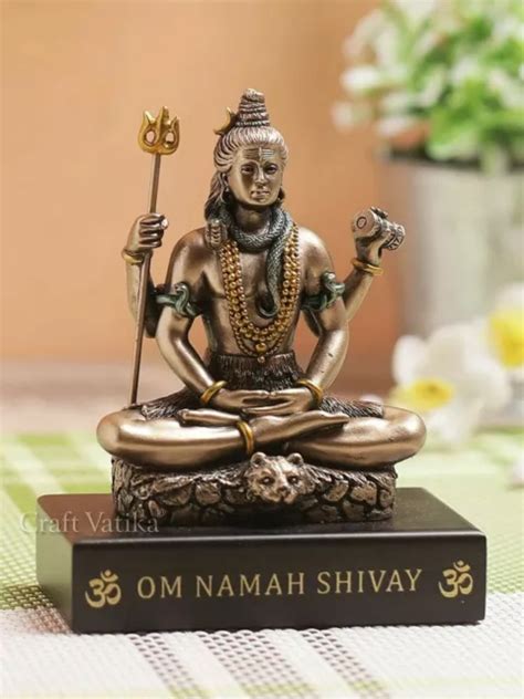 Craftvatika Shiva Idol Murti Statue Lord Shiv Showpiece For Home Pooja