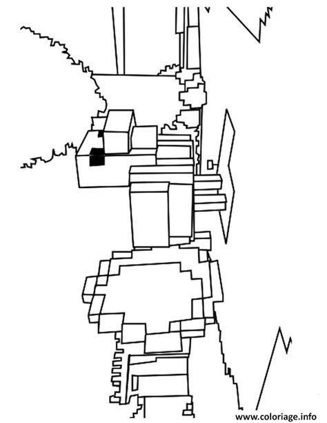 Coloriage Minecraft Poulet Jecolorie