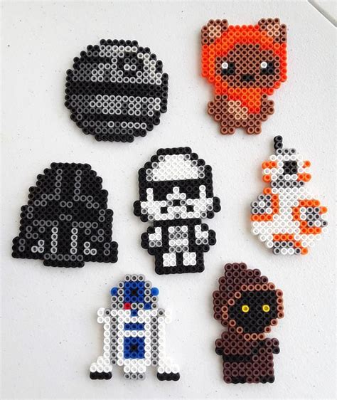 Disney Lucas Films Star Wars Personnage Perler Bead Magnets Etsy