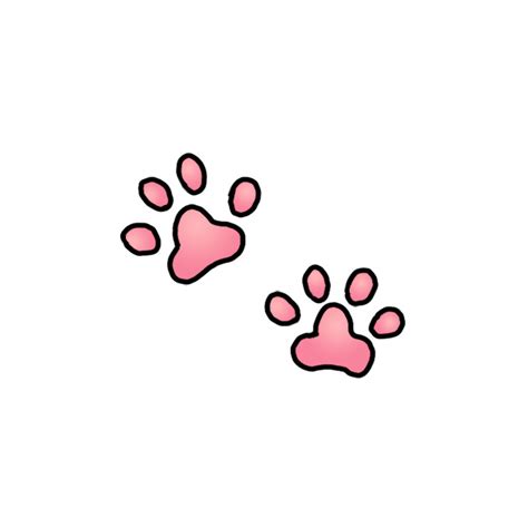 Cat Paw Print Drawing