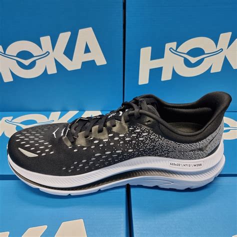 Pre Owned Hoka One One Kawana 1123163bwht Mens Running Shoes In Blackwhite Modesens