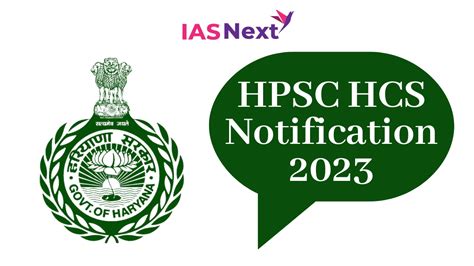 Hpsc Hcs Notification 2023