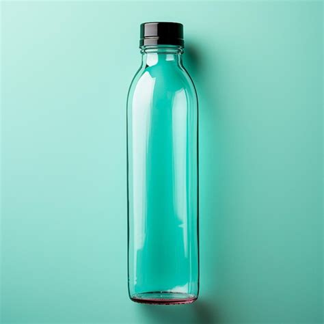 Premium Photo Empty Glass Bottle Liquid Bottle Ai Generated Image