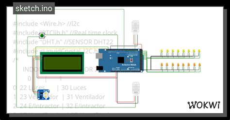 Control De Luces Wokwi ESP32 STM32 Arduino Simulator