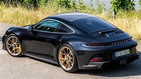 Jet Black Porsche 911 Gt3 Touring With Gold Wheels Amazing Youtube