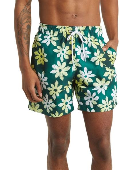 Trunks Surf And Swim Co Sano Floral Swim Trunks In Blue For Men Lyst