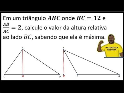 Geometria Plana Altura M Xima De Um Tri Ngulo Geometriaplana Epcar