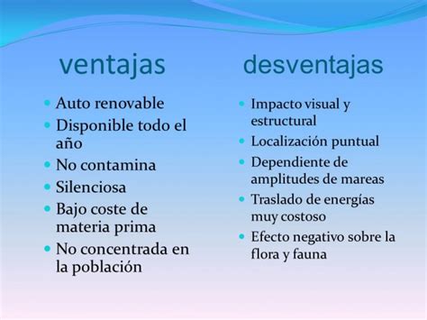 Ventajas Y Desventajas De Las Fuentes Alternativas De Energia Ventajas